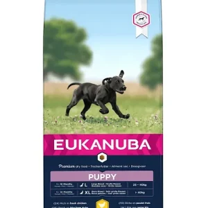 Eukanuba Growing Puppy large breed Kip (met omega 3 en 6)