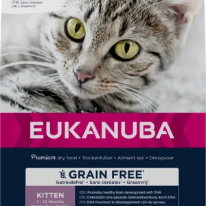 Eukanuba Kitten Graanvrij- Kattenvoer - 10 Kilogram - zalm