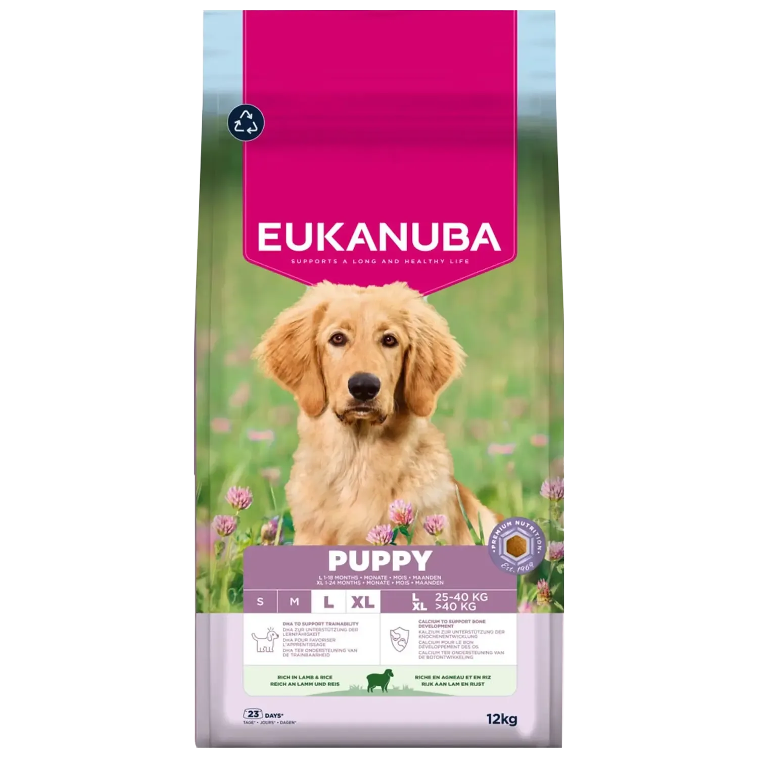 Eukanuba Puppy/junior Large Lam en Rijst 12 kg