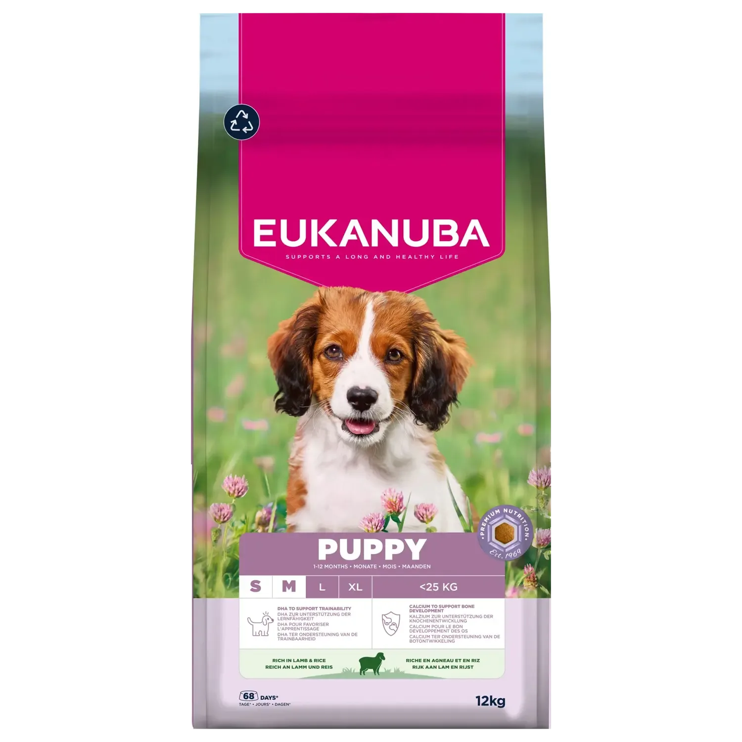 Eukanuba Puppy/junior Small & Medium Lam en Rijst 12 kg