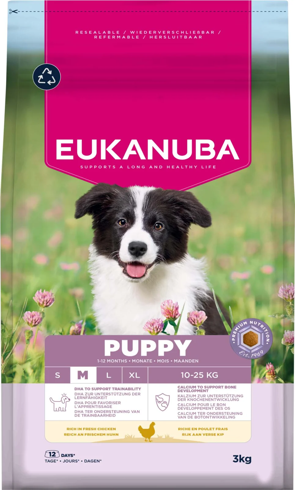 Eukanuba Puppy Medium - Hondenvoer - 3 Kilogram - kip
