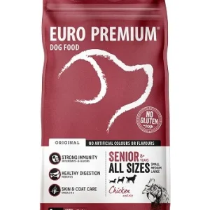Euro Premium Senior 8+ Chicken & Rice hondenvoer