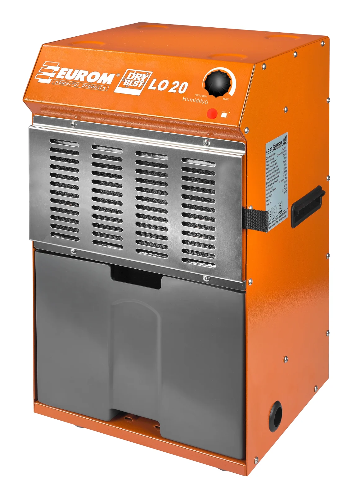 EUROM LO50 - Ontvochtiger - 50 l/24u