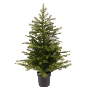 Everlands Grandis Fir - Mini Kunstkerstboom - Groen - 90 cm
