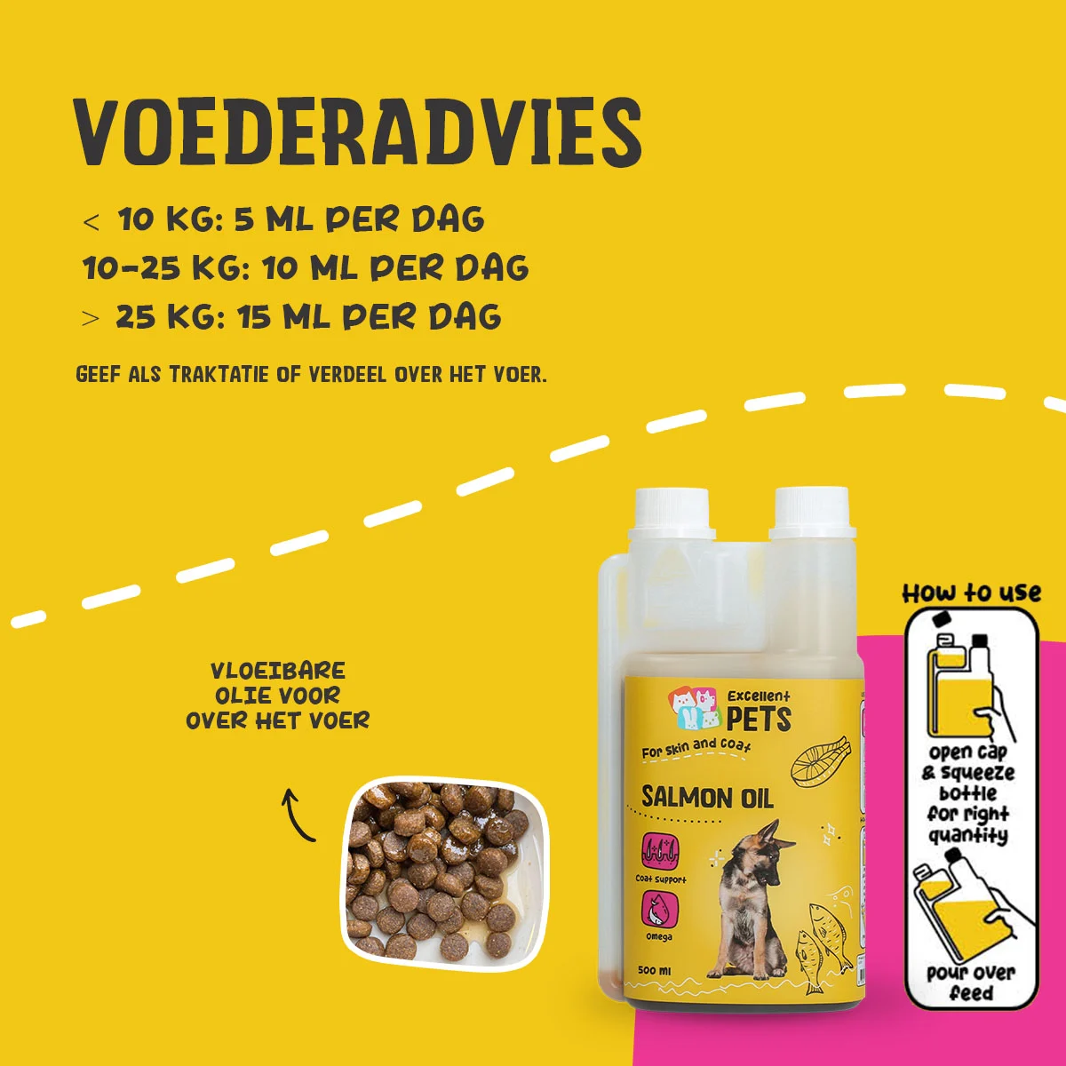 Excellent Pets Dog Salmon Oil 500 ml - Image 2