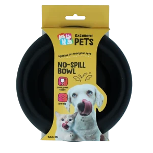 Excellent Pets No-Spill Bowl 300ml Antraciet S