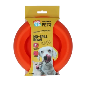 Excellent Pets No-Spill Bowl 300ml Oranje S