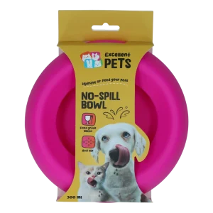 Excellent Pets No-Spill Bowl 300ml Roze S