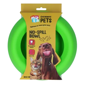Excellent Pets No-Spill Bowl 800ml Groen M