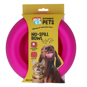 Excellent Pets No-Spill Bowl 800ml Roze M