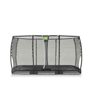 EXIT Allure Premium - Inground trampoline - Zwart - 214x366 cm
