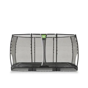 EXIT Allure Premium - Inground trampoline - Zwart - 244x427 cm