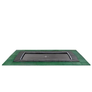Exit Dynamic - Groundlevel trampoline - Zwart - 244x427 cm