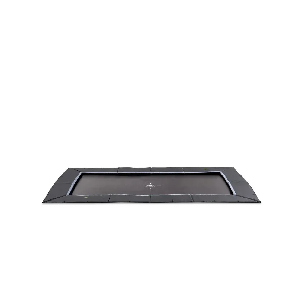 EXIT Dynamic groundlevel - Trampoline - Zwart - 275x458 cm