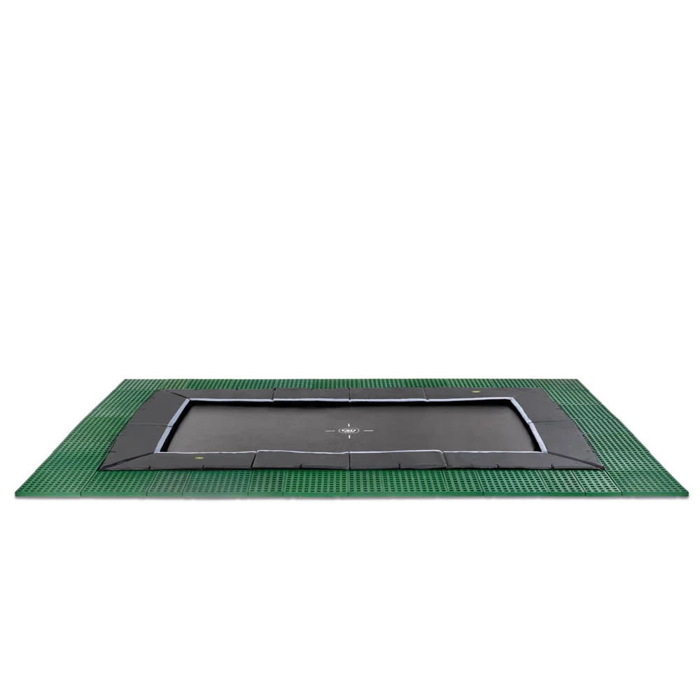 Exit Dynamic - Groundlevel trampoline - Zwart - 305x519 cm