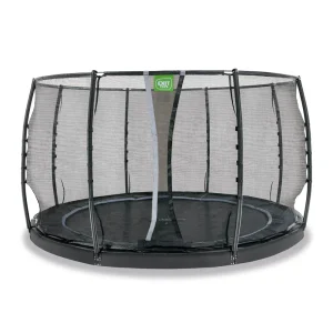 Exit Dynamic - Groundlevel trampoline - Zwart - 427 cm