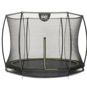 EXIT Silhouette Inground met Net - Trampoline - Zwart - 244 cm