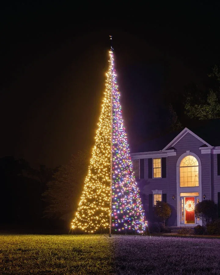 Fairybell Luminous Switch - Vlaggenmast kerstboom - 1500 - Multicolor - 400 cm