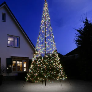 Fairybell - Vlaggenmast kerstboom - 640 - Multicolor - 400 cm