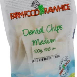 Farm Food Rawhide Dental Chips - Hondensnack - 100 Gram - Rund - M