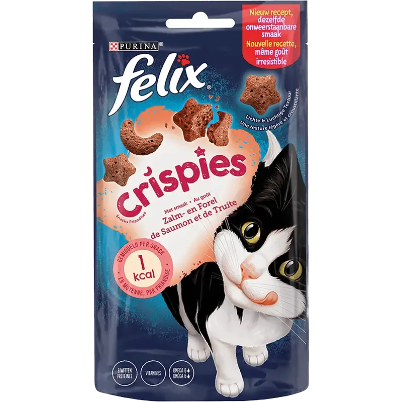 Felix Adult Crispies Zalm en Forel 45 g