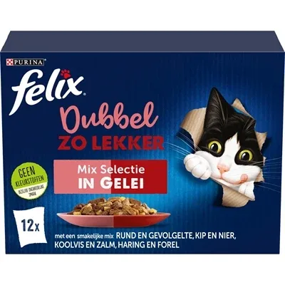 Felix Dubbel Zo Lekker Mix Selectie in Gelei - 85 gr - Image 2