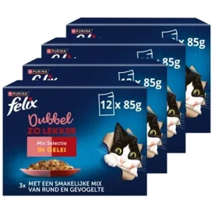 Felix Dubbel Zo Lekker Mix Selectie in Gelei - 85 gr