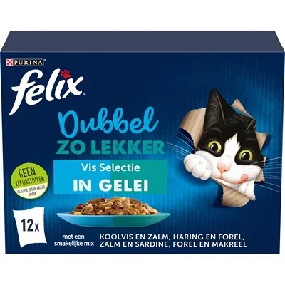Felix Dubbel Zo Lekker Vis Selectie in Gelei - 85 gr - Image 2
