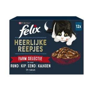 Felix Heerlijke Reepjes Farm 12×80 g