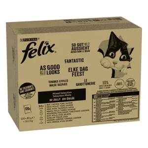 Felix Mixed Selection in Gelei Rund Kip Tonijn - 85 gram