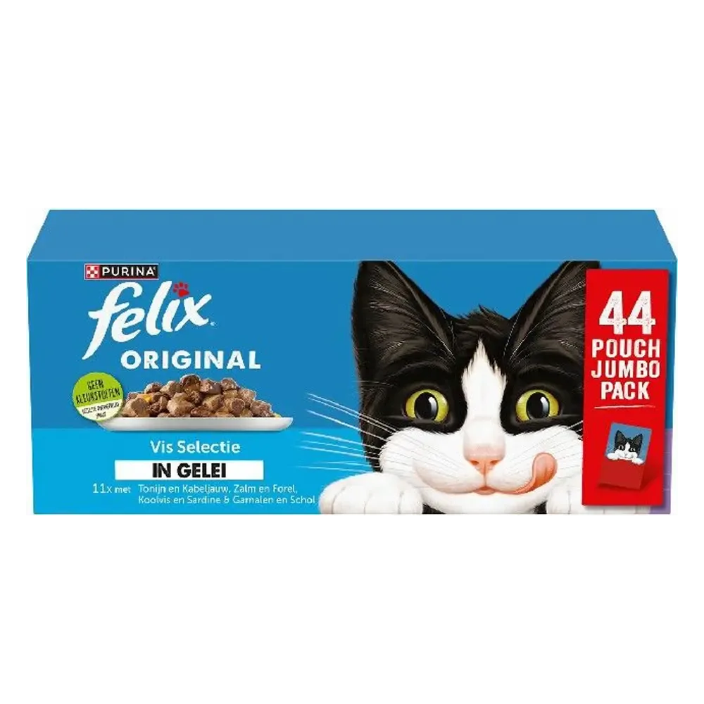 Felix Orginal Vis Selectie in Gelei 44 x 85 g