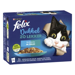 Felix Vis - Kattenvoer - 12x85 gram - 1020 Gram - zalm, vis