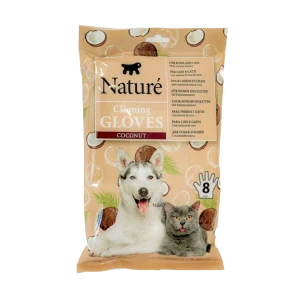 Ferplast Naturé Kokos Reinigingshandschoenen 8 stuks