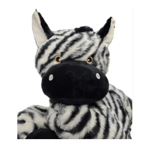 Flamingo - Zira de Zebra - Pluche Hondenspeeltje met Piep - 100cm