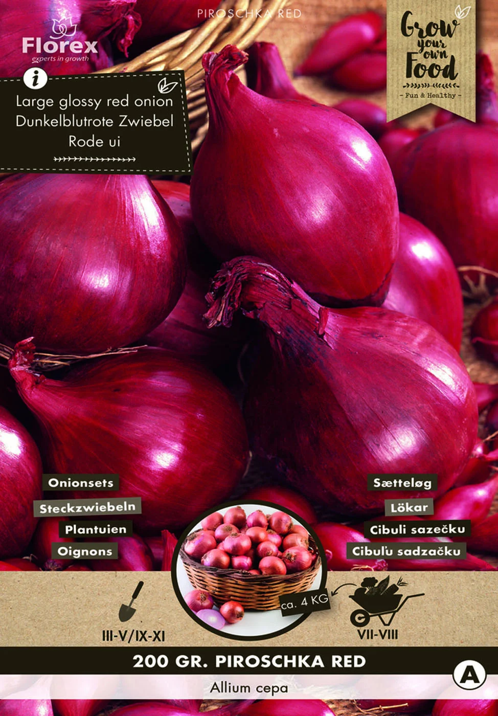 Florex Piroschka Allium cepa - Plantuien - 200 Gram