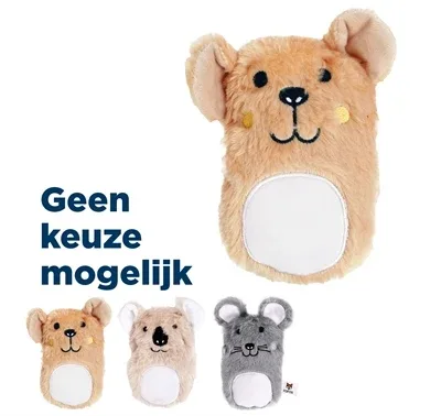 Fofos Puppy Koala Hamster Muis Pluche 21,5x14x5,5 cm - Assorti