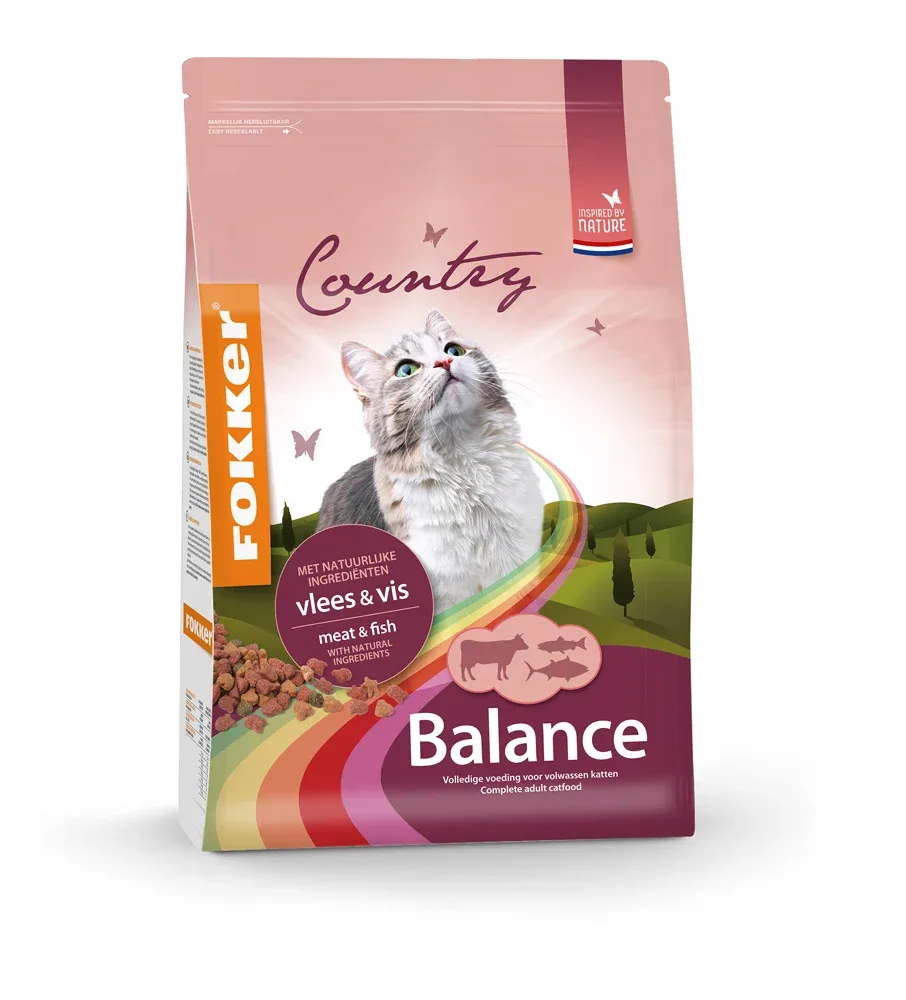 Fokker Country Balance - Kattenvoer - 10 Kilogram - gevogelte, wild