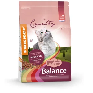 Fokker Country Balance - Kattenvoer - 10 Kilogram - vis, gevogelte, rund