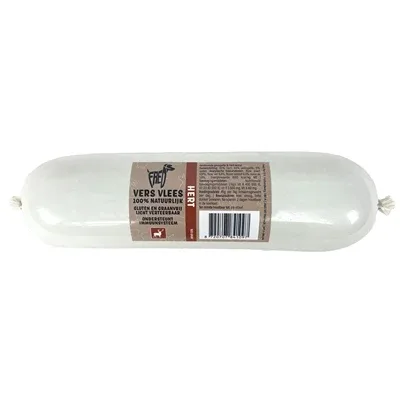 Freds Gestoomd Vers Vlees Worst Hert Graan en Glutenvrij - 900 gr