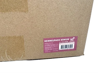 Freds Gestoomd Vers Vlees Worst Kennelpack Konijn Graan en Glutenvrij - 900 gr - Image 2