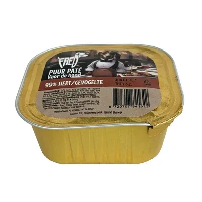 Freds Kuipje Hond Puur Hert Gevogelte - 300 gr - Image 2