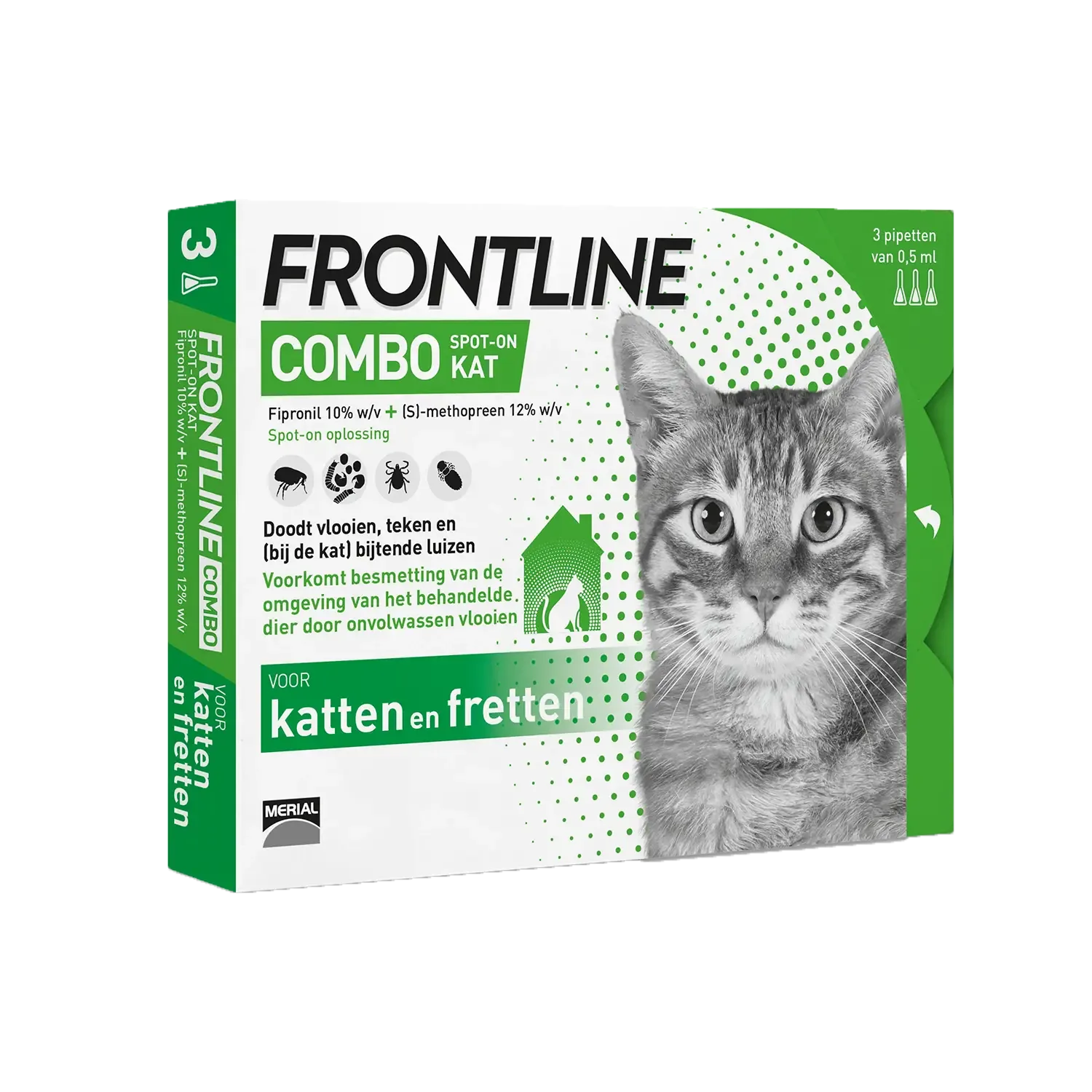 Frontline Combo Kat 3 pipetten