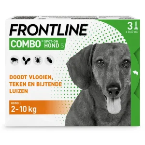 Frontline Combo Spot On - Pipet - Anti Vlooien en Teken Hond - 3 pipetten - 3 Stuks - L