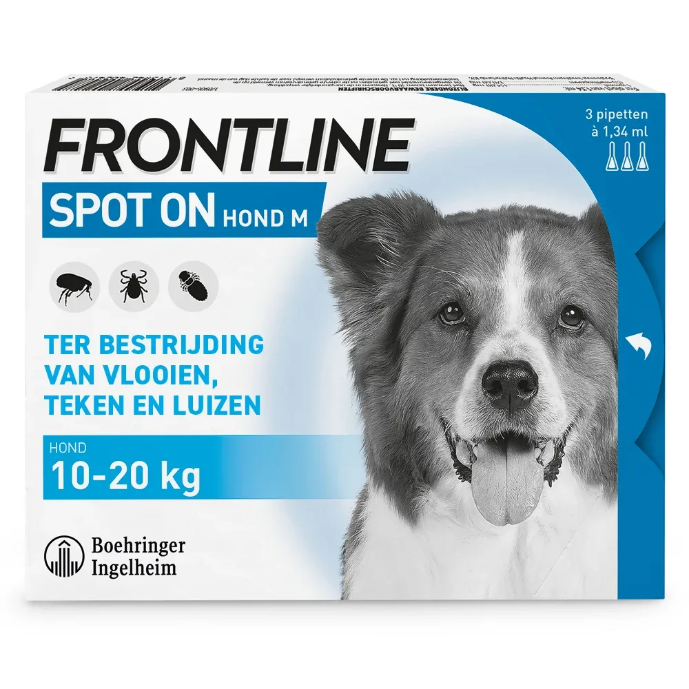 Frontline Spot On S - Teken en vlooienpipet - 3 pipetten - 3 Stuks - S