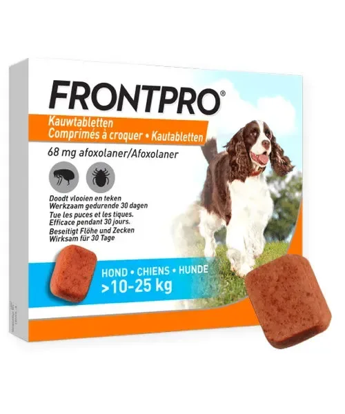 Frontpro Kauwtablet Hond L Vlooien/Tekenpil
