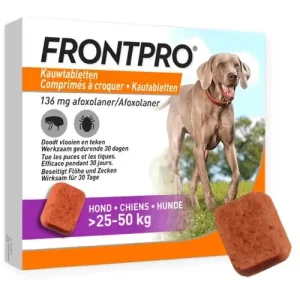 Frontpro Kauwtablet Hond XL Vlooien/Tekenpil