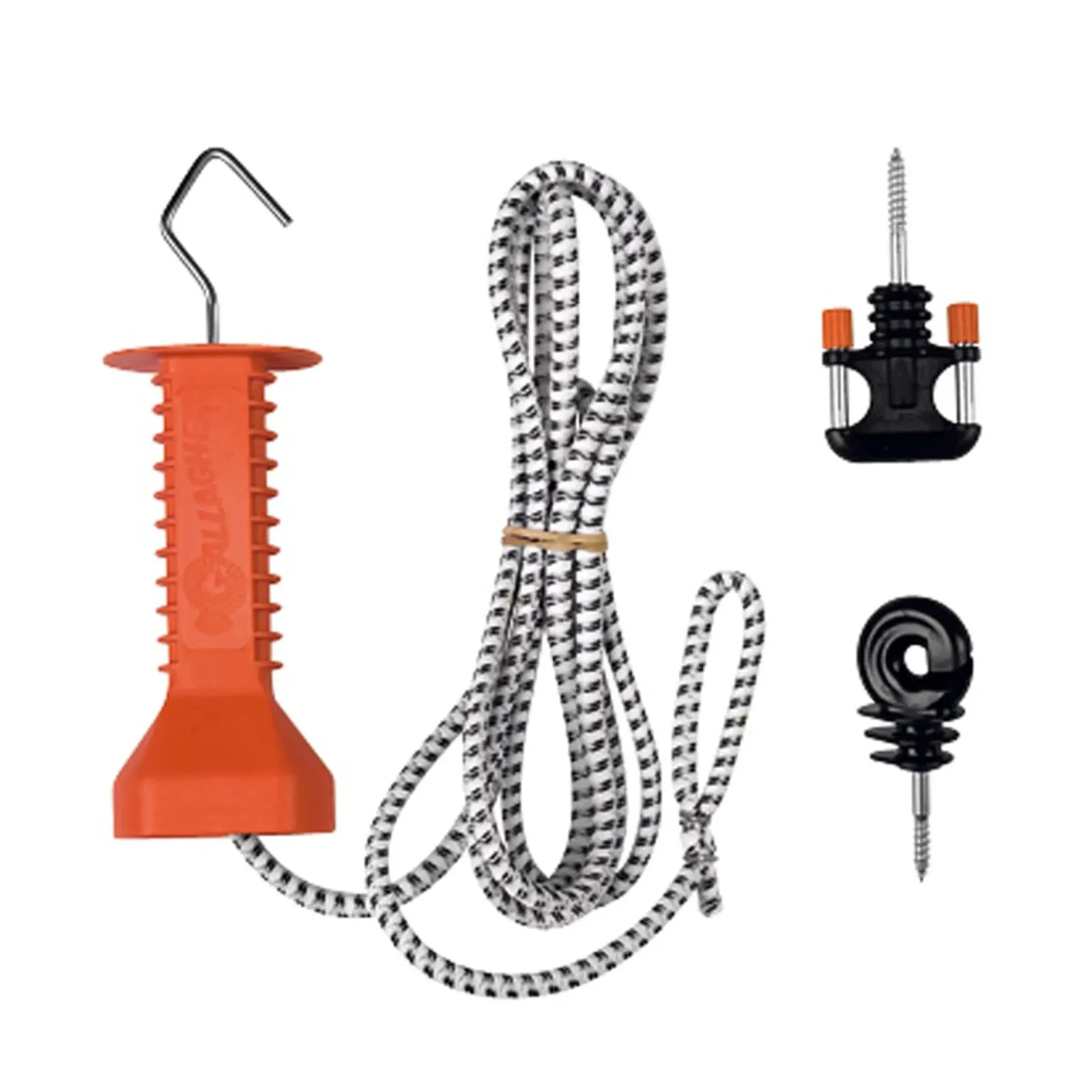 Gallagher Elastisch Cord - Doorgangset - 6.5 cm - 3 Meter - Terra - 25.5 cm