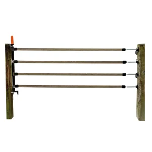 Gallagher - Meerdraadse doorgangset 4x12,5mm lint - 7 cm - 6 Meter - Wit - 120 cm - 600 cm