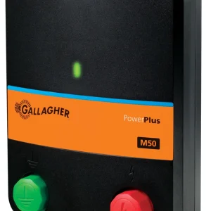 Gallagher Powerplus M160 - Lichtnet schrikdraadapparaat - 22 cm - Zwart / oranje - 230V - 1.6 Joule - 21 cm