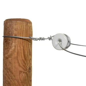 Gallagher - Rol-hoekisolator Porselein - 15.5 cm - 60 Stuks - Wit - 29.5 cm